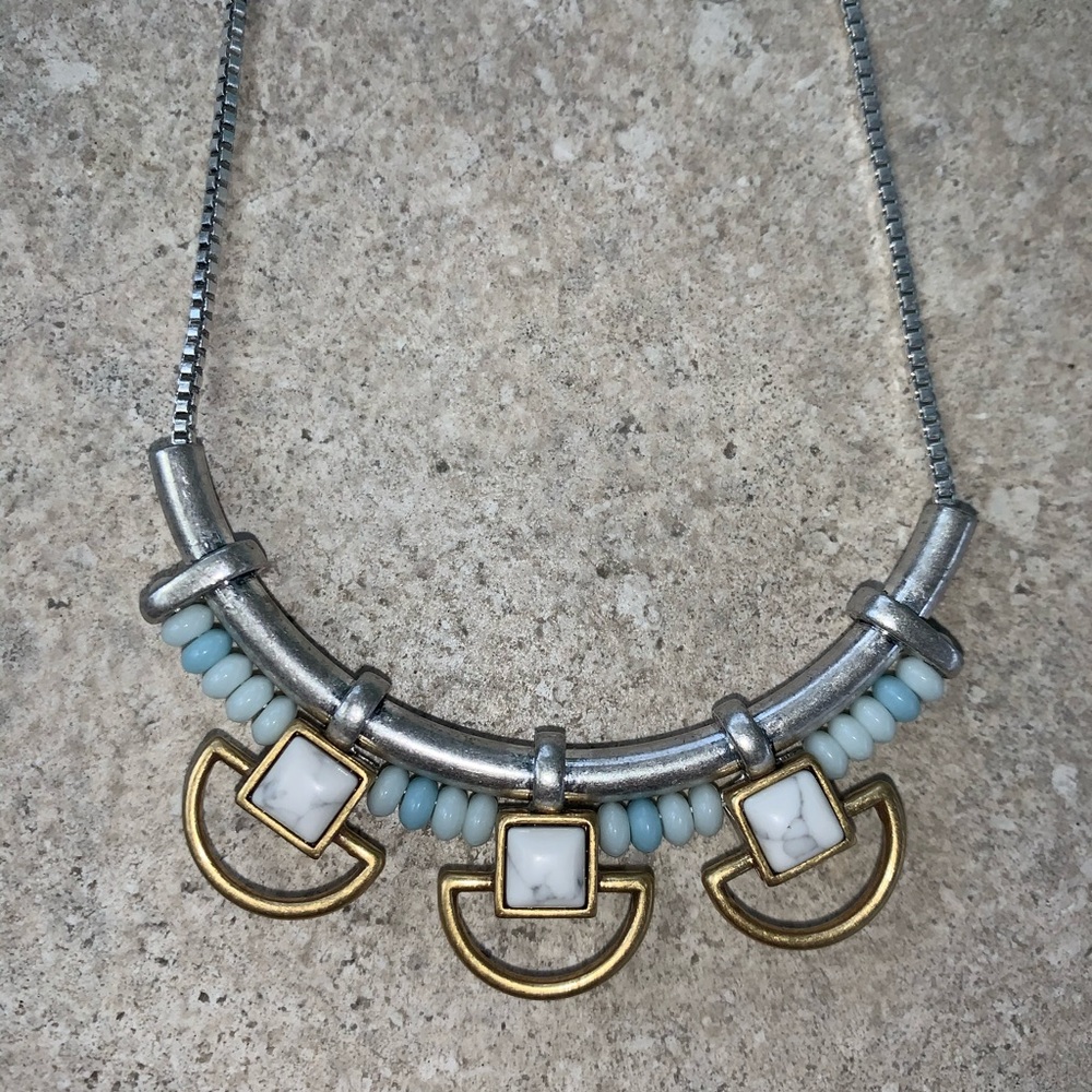 Stella & Dot Wanderer Necklace, Silver